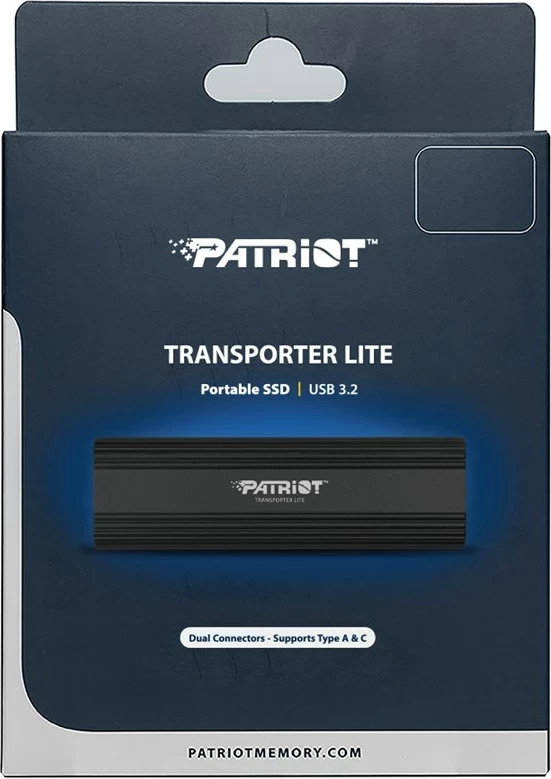 Zunanji SSD 512 GB, USB Type-C Patriot Memory Transporter Lite, črn