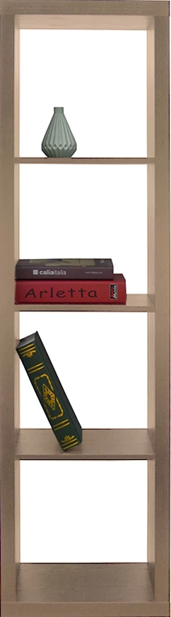 Polica za knjige KIVOS 41,6, barva sonoma, 41,6x29,5x147,5 cm