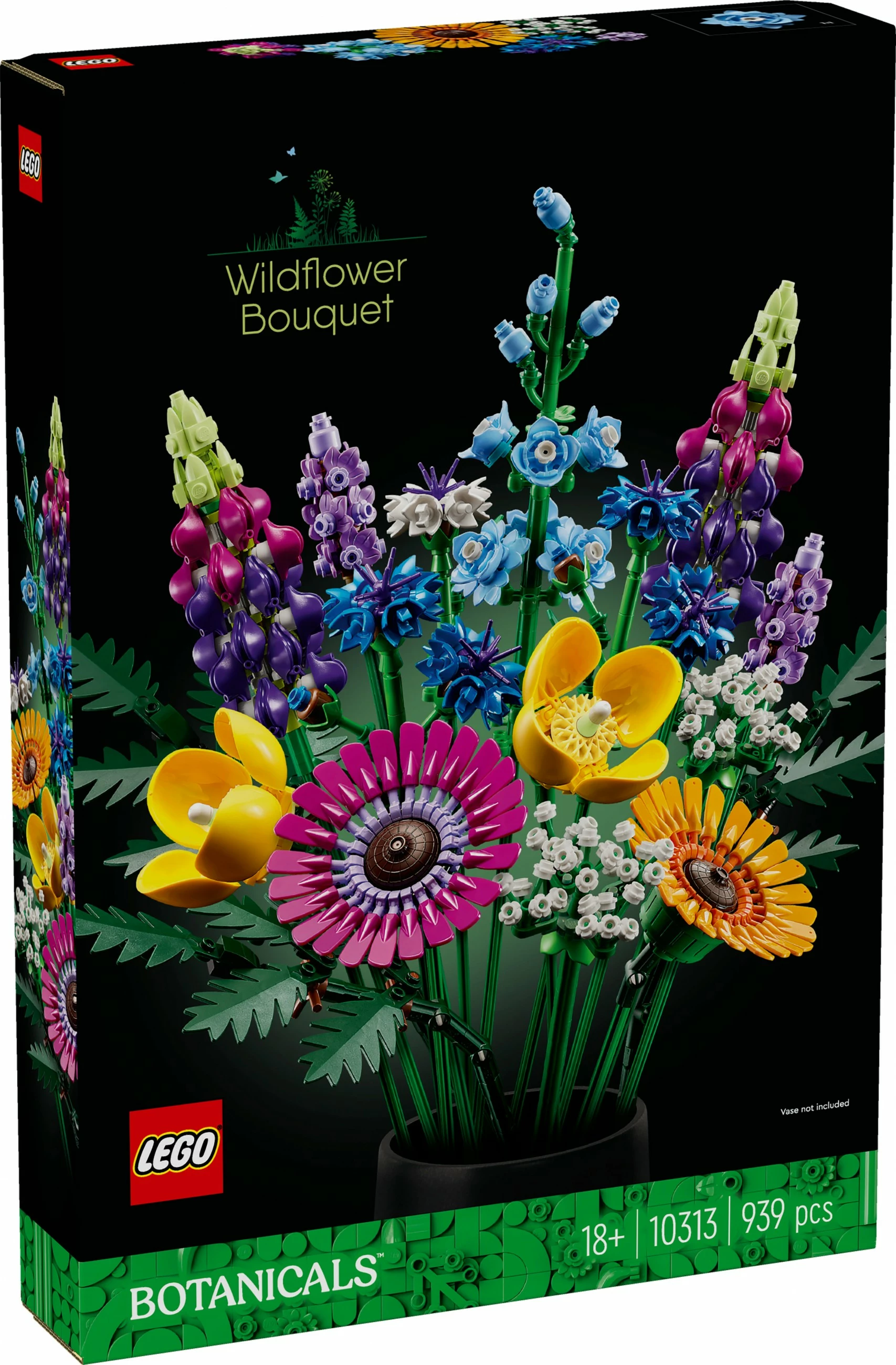 Cvetlična šopka LEGO ICONS Wildflower Bouquet, 939 kosov, večbarvno