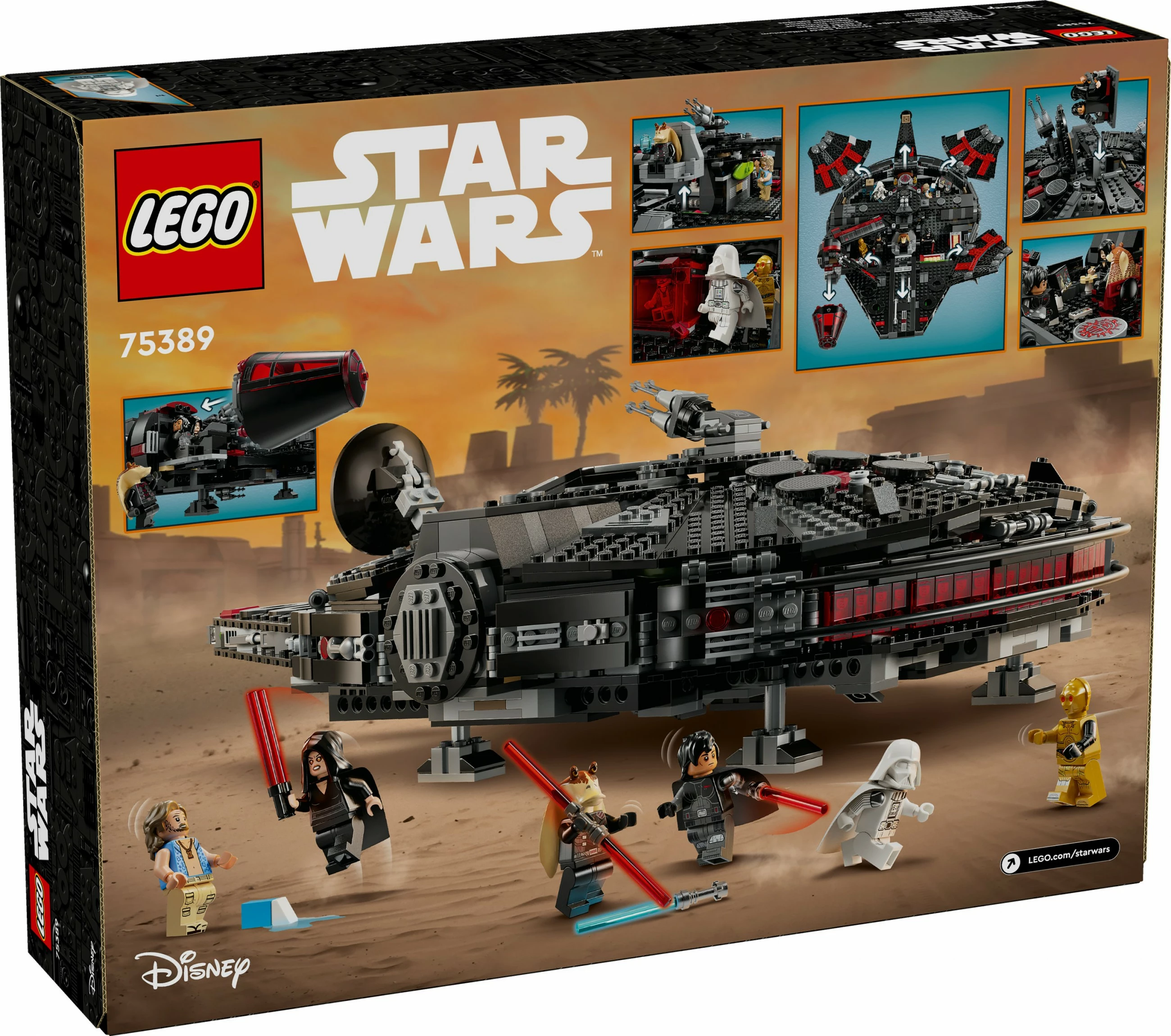 Set za sestavljanje The Dark Falcon, LEGO, 1.579 kosov, večbarven