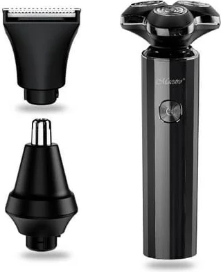 Električna brivnik z 3 v 1, trimer, USB Type-C, črn Maestro MR-676