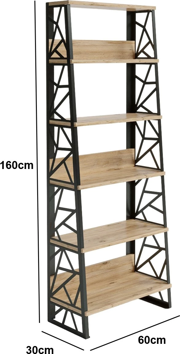 Polica za knjige Atlantic Pine, Hanah Home FRN-12035, 60 x 160 x 30 cm