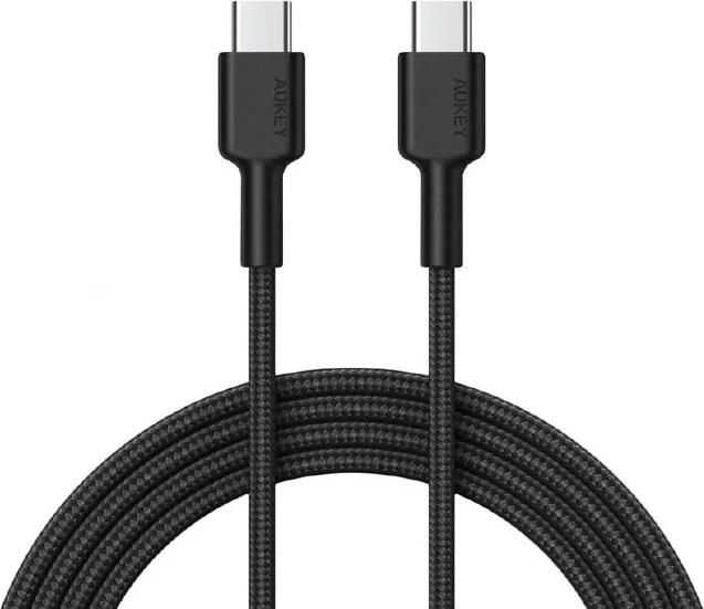 Kabel USB-C na USB-C, AUKEY CB-CD45, 0,9 m, 60 W, črn