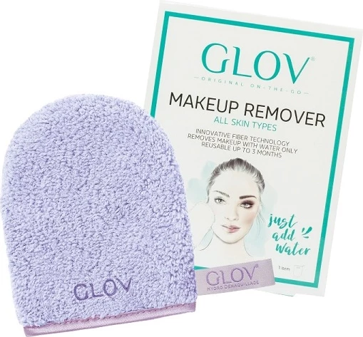 Rokavica za odstranjevanje ličil Glov On-The-Go, unisex, svetlo modra, 1 kos