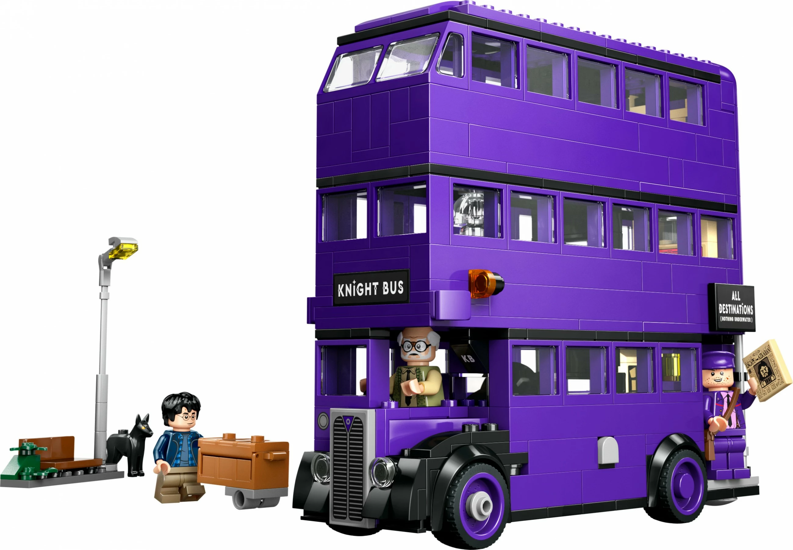 Set gradnje LEGO Harry Potter 76446, Pustolovščine z Knight avtobusom, večbarven