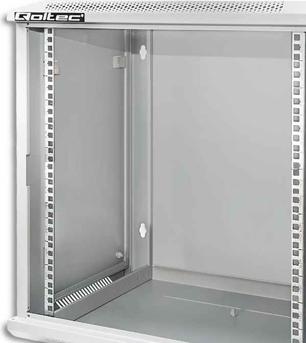 Rack računalniško ohišje 12U, 600 x 450 x 635 mm, za montažo na steno, siv Qoltec