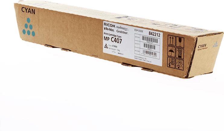 Toner kartuša, 8000 strani, standardna, cyan - Ricoh MP C407 / 842212