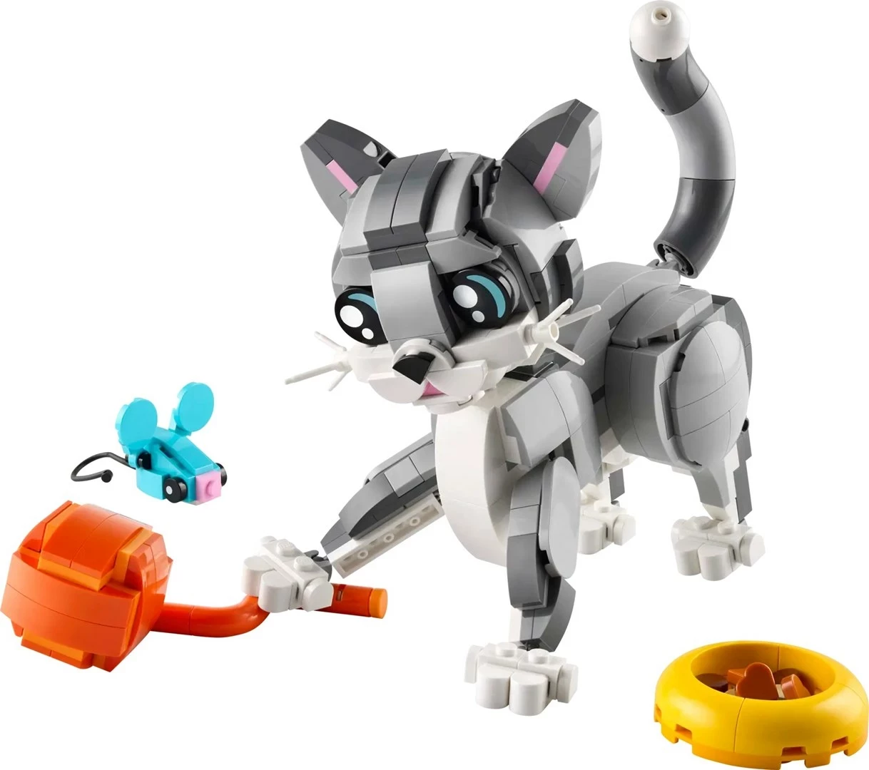 Igriv maček, Set LEGO Creator 3 v 1 Playful Cat 31163, za otroke 8+