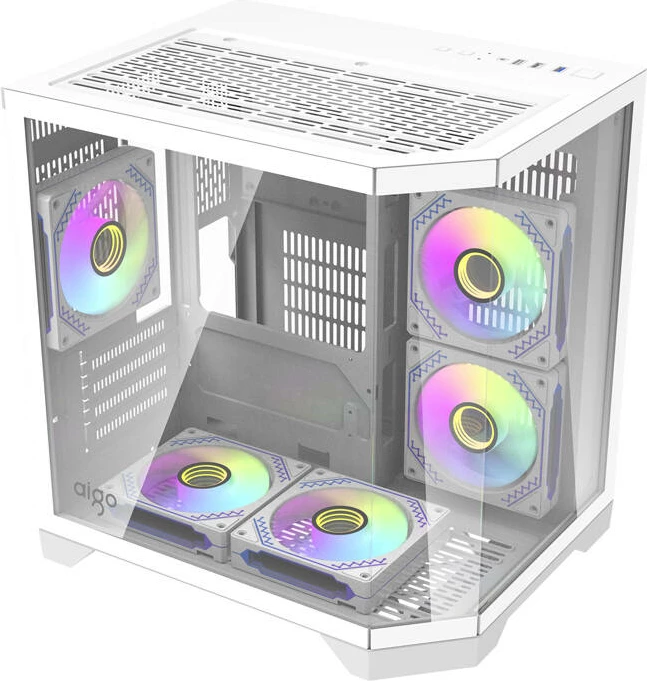 Računalniško ohišje Darkflash FT350, 5 ARGB ventilatorjev, belo