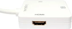 Adapter Mini DisplayPort na HDMI/DVI/DisplayPort LogiLink CV0045A, 0,15 m, bel