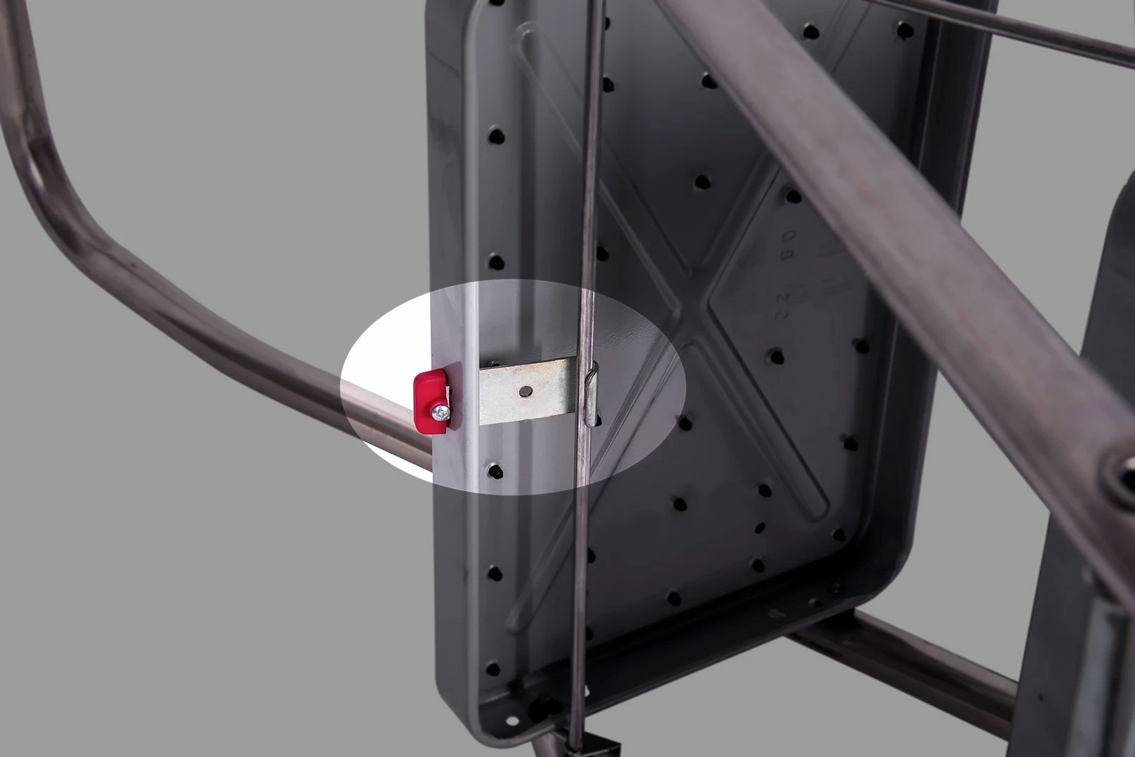 Delovne stopnice Toppy Krause, zložljive, siva