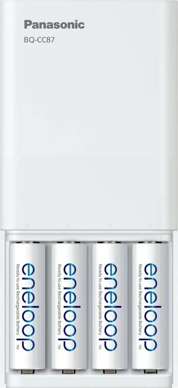 Polnilnik baterij Eneloop Smartplus BQ-CC87, Panasonic, 4x AA 2000 mAh, bel