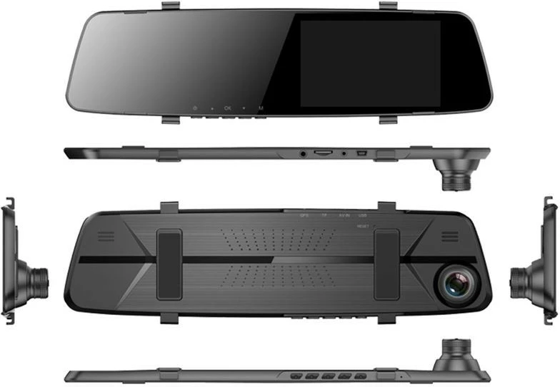 Avtomobilska kamera 4,5'' FHD Tracer VELA, 150° vidno polje, z zadnjo kamero, črna