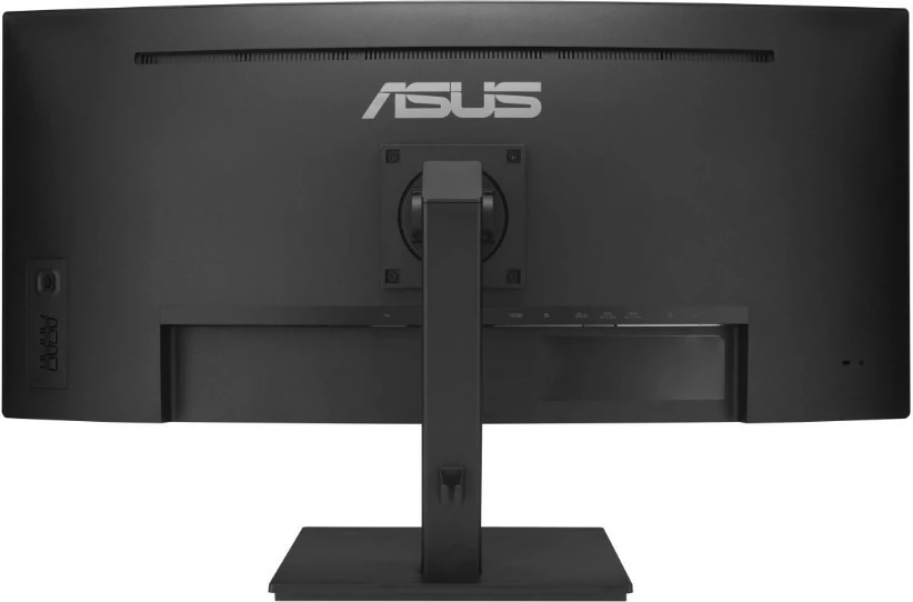Ukrivljen 34-palčni WQHD monitor, USB-C, RJ45, 21:9, Asus VA34VCPSR, črn