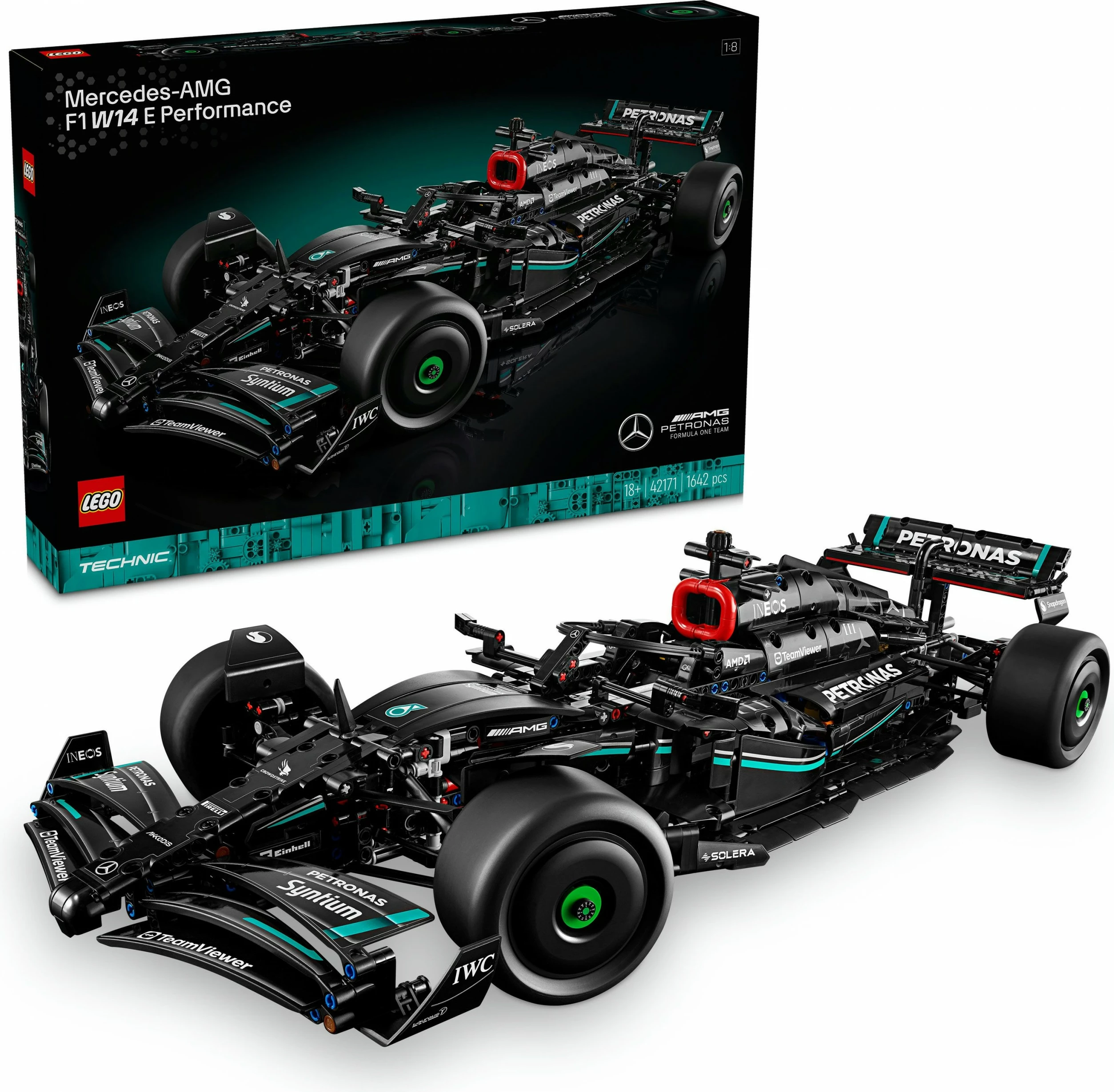 Set za sestavljanje Mercedes-AMG F1 W14 E Performance, 1.642 kosov