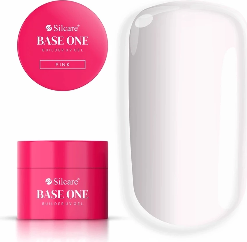 Xgel za nadgradnjo nohtov Silcare Base One Pink, roza, 15 g