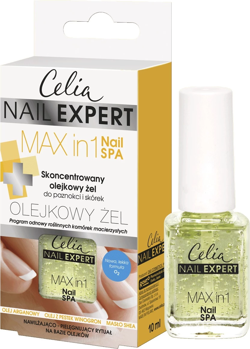 Koncentrirano gelasto olje za nohte in obnohtno kožico Celia Nail Expert Max In 1 Nail SPA, za ženske, 10 ml