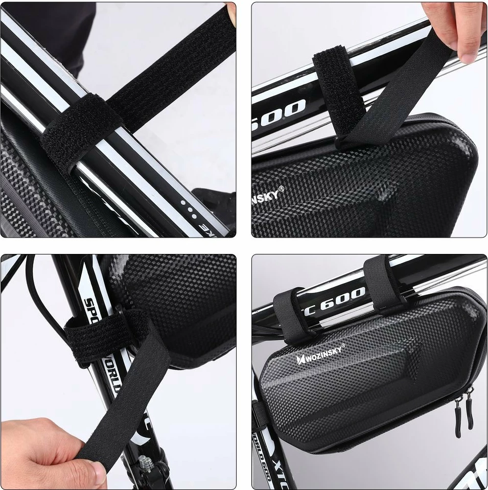 Torba za okvir kolesa Wozinsky WBB10BK, 1,5 L, črna