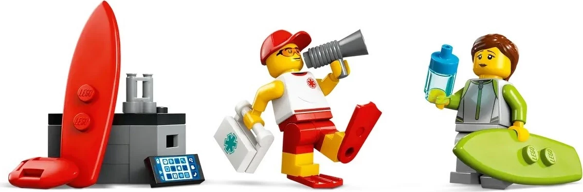 Kamion za reševanje na plaži LEGO City 60453, 2 minifigi
