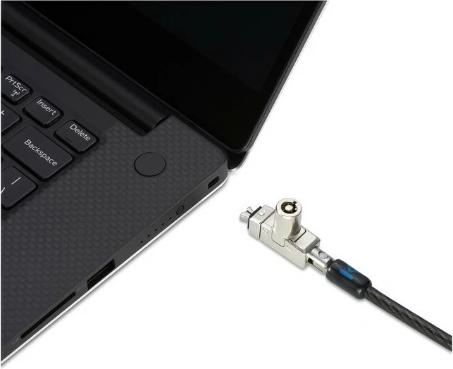 Zaklep za prenosnik Kensington N17, 1,83 m, karbonsko jeklo, črn, srebrn