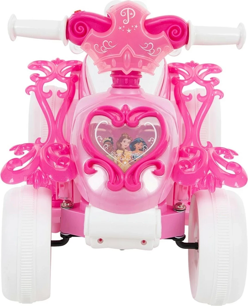 Električni štirikolesnik za otroke Princess Bubble HUFFY 19055W, roza