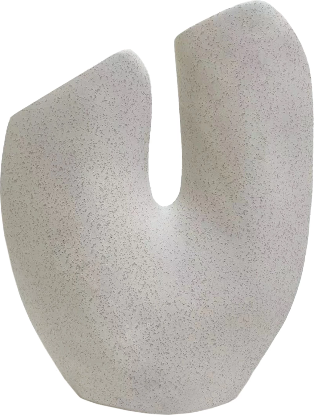 Keramična namizna dekoracija ARKEN FH4619.01 v barvi off-white s kristalizacijo 20.5x8x26H cm