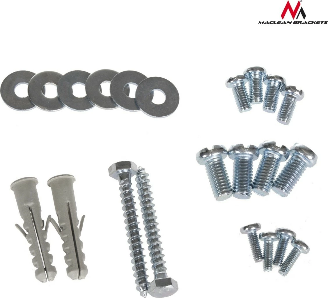 Stenski nosilec za TV ali monitor 13–55 palcev, 25 kg, črn, Maclean MC-742