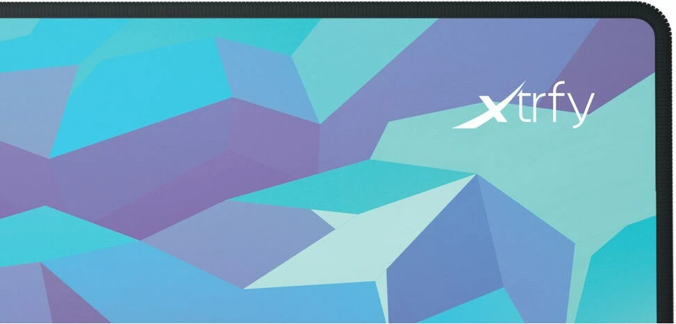 Velika podloga za miško Cherry XTRFY GP5 Litus Blue XL, blago, gumijasta podlaga, modra