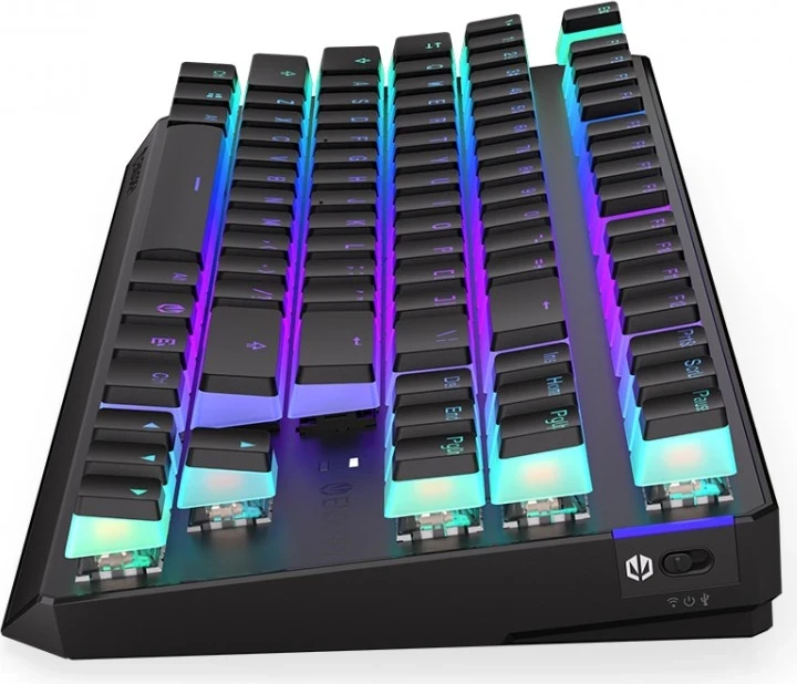 Brezžična tipkovnica Thock TKL z rdečimi Pudding tipkami, ENDORFY, RGB