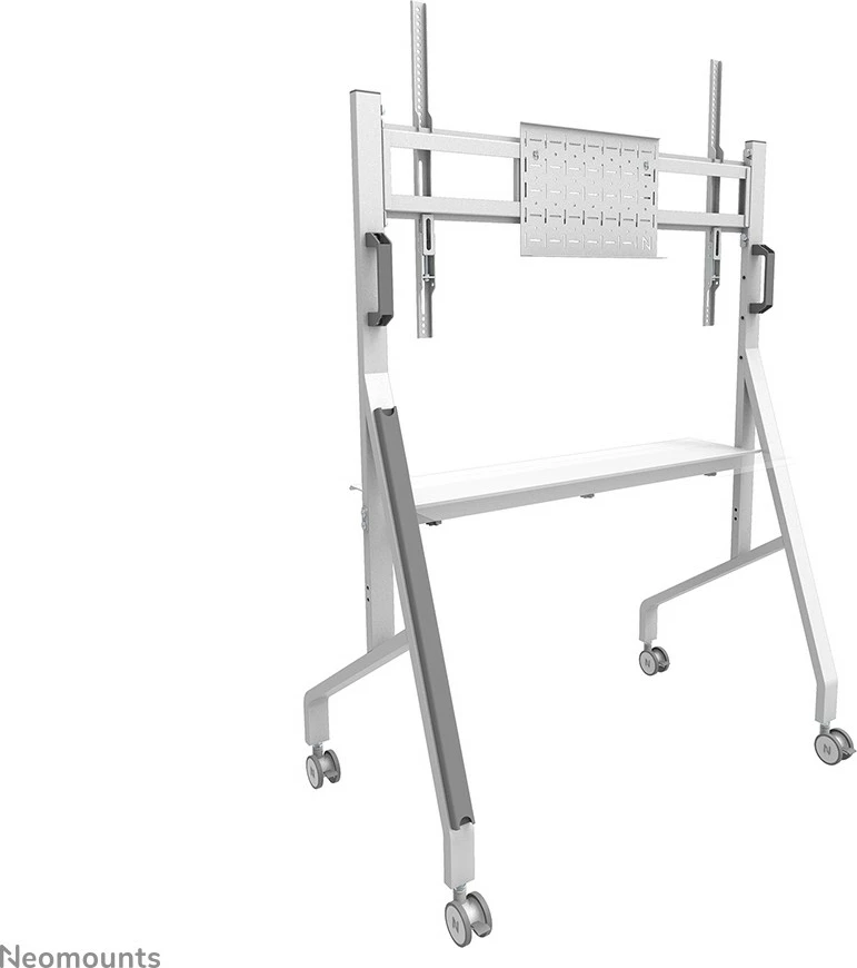 Mobilna multimedijska voziček za TV 55-86", Neomounts FL50-525WH1, jeklo, bel, nastavljiva višina