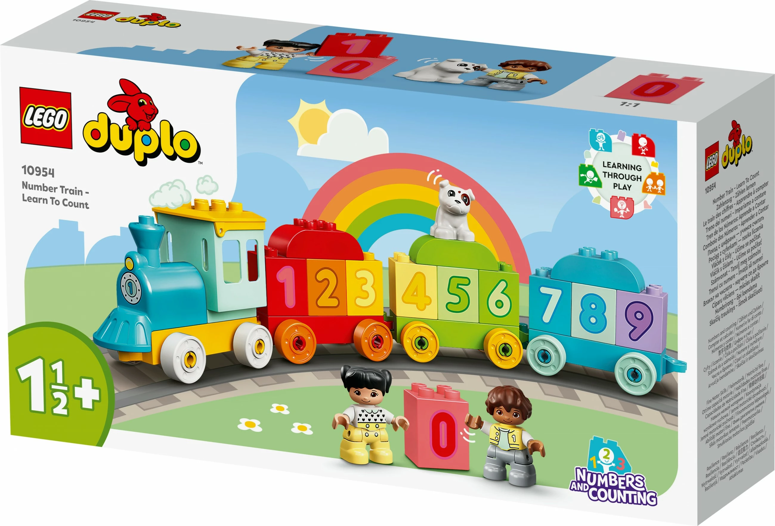 Številski vlak za učenje, LEGO DUPLO, 23 delov, večbarven