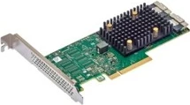 Razširitvena kartica Broadcom 9500-16i, PCIe, SAS/SATA/NVMe, polna/niska višina, 16 vrat, zeleno/siva