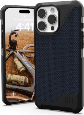 Ovitek za telefon Metropolis LT MagSafe za iPhone 16 Pro Max, modra, UAG