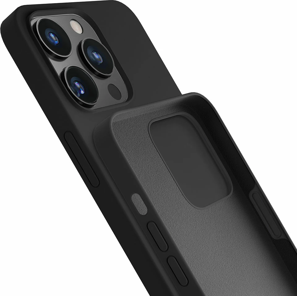 Ovitek iz silikona za iPhone 13 Pro Max, 3mk, črn