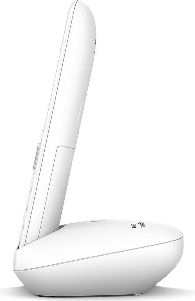 Brezžični telefon Gigaset E390, analogni/DECT, s prostoročnim klicem, 200 stikov, ID klicatelja, bel