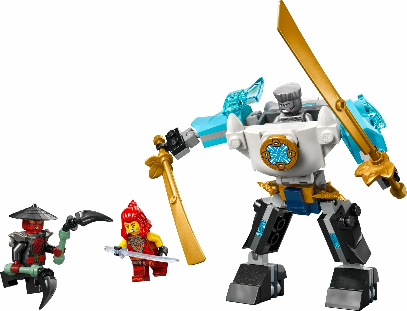 Gradbeni set LEGO Ninjago Zane's Battle Armor Mech 71827, 92 kosi, za otroke