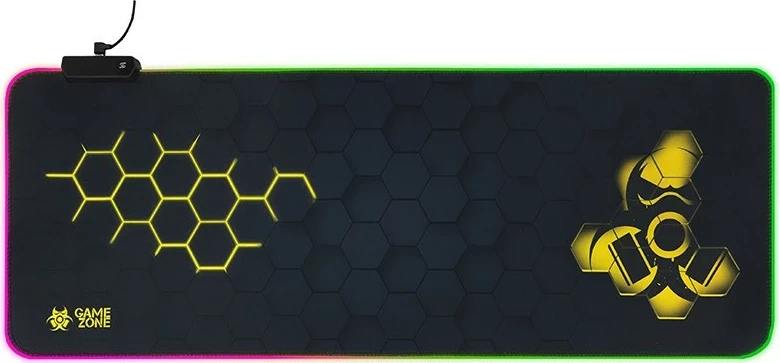Mauspad Tracer GameZone Hexy1 RGB, črn