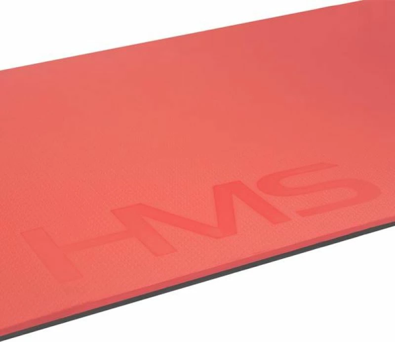 Tepih za fitnes z luknjami HMS Premium MFK03, rdeče-črn