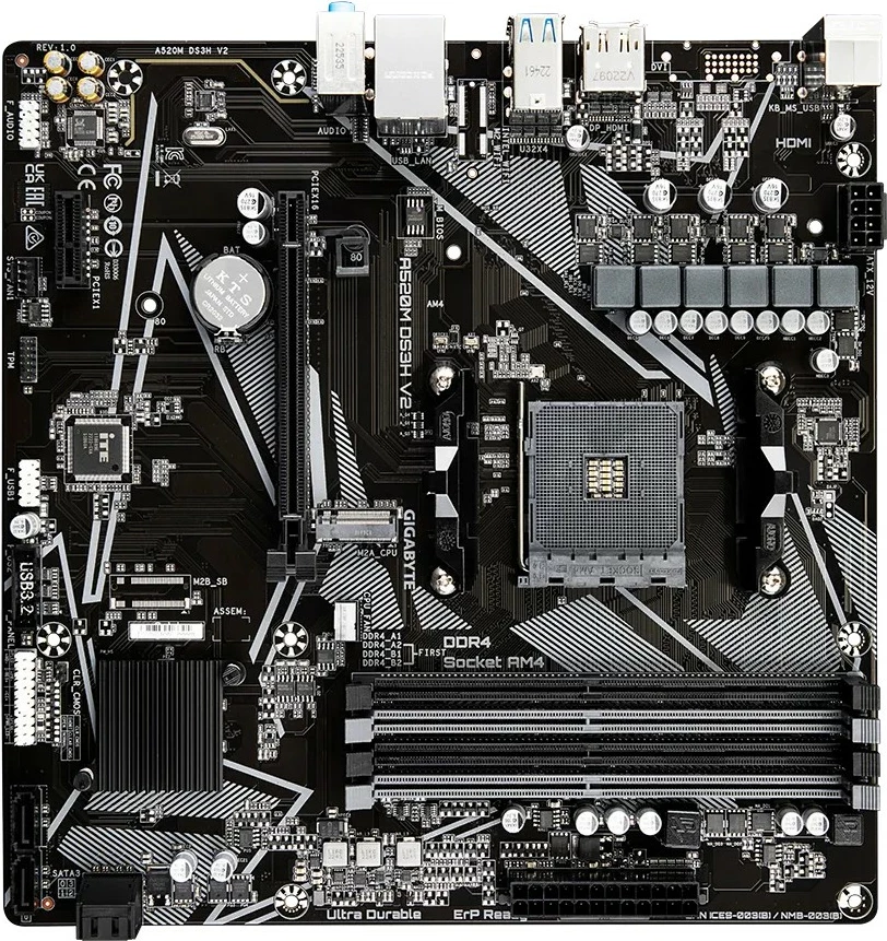 Matična plošča Gigabyte A520M DS3H V2, Socket AM4, micro ATX