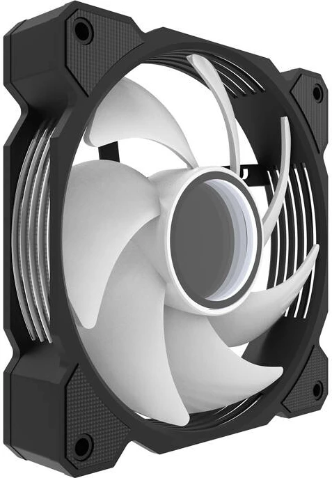 Hladilni ventilator PWM A-RGB, Darkflash DR08, 120 mm, 800–1600 RPM, 59,1 CFM, 30 dBA, črn, komplet 3x