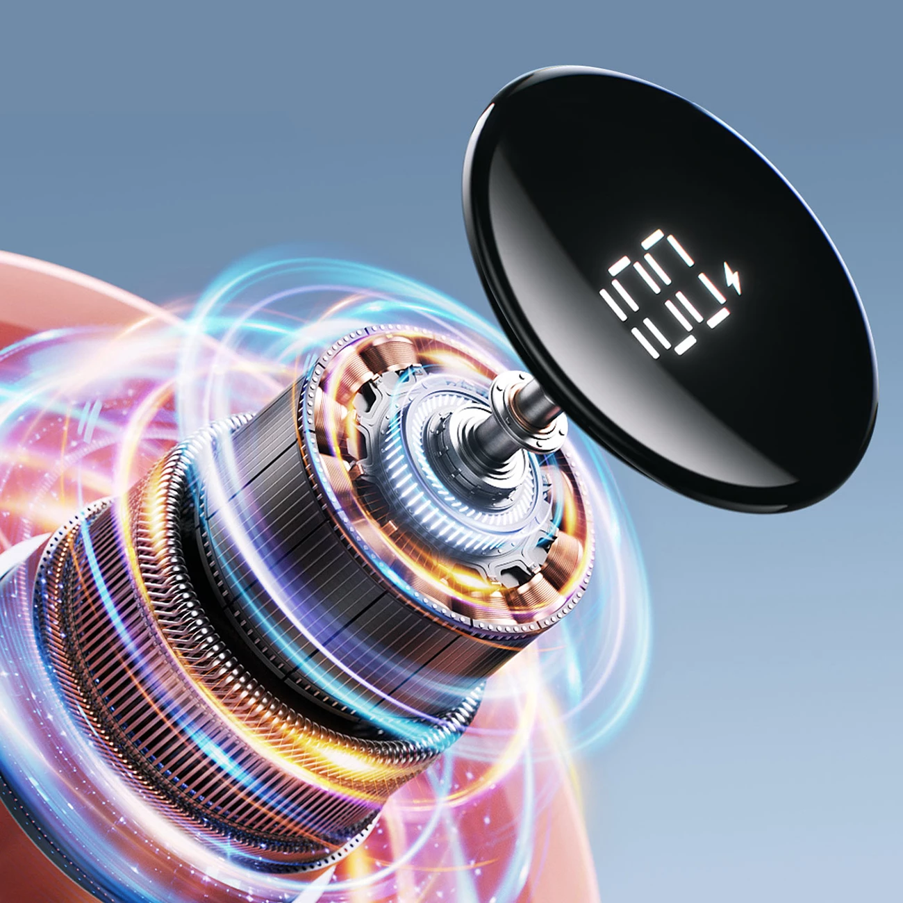 Prenosni ventilator Jisulife Life4, 5000 mAh, USB-C, rožnat