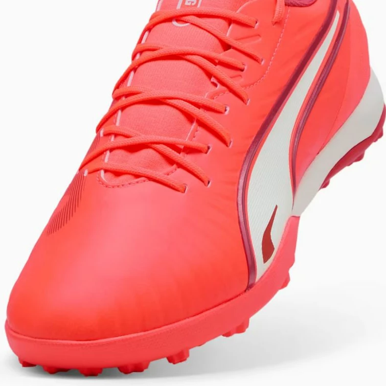 Nogometni čevlji Puma King Match TT M 108313-01, moški, rdeči