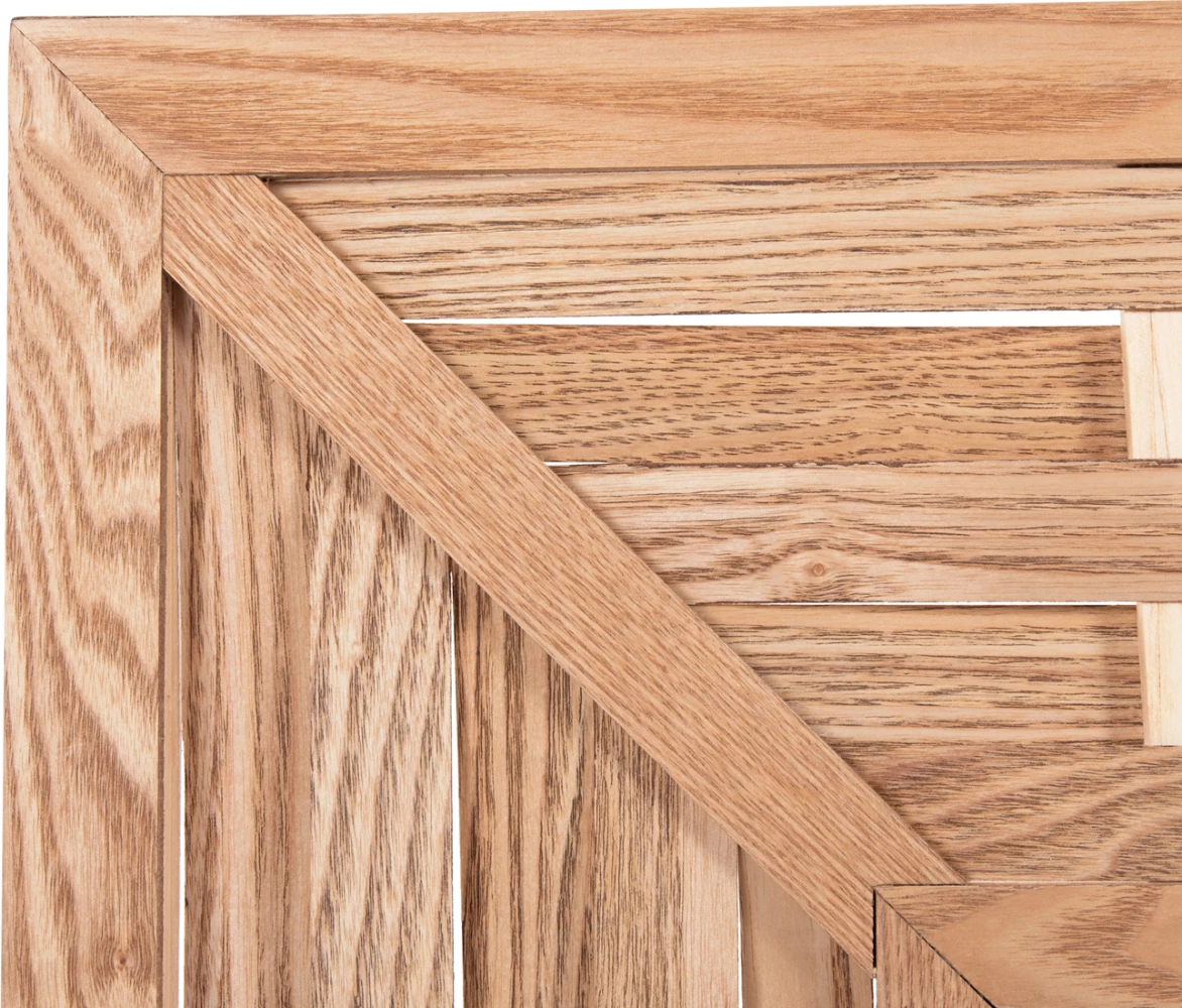 Stensko ogledalo pravokotno FH4225 bambus v barvi hrasta 120x2,5x80 cm