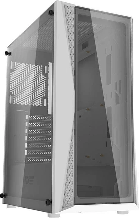 Računalniško ohišje Darkflash DK352 Plus, Mid Tower, 4 ARGB ventilatorji, bela/črna