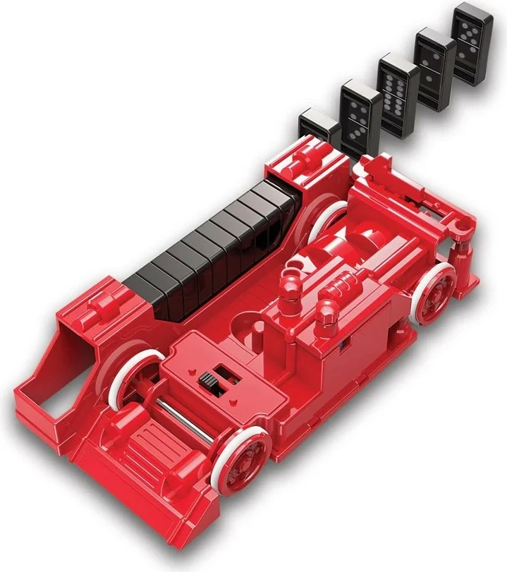 Izobraževalni robotski komplet Dominobot 4m, 24 domin, rdeč