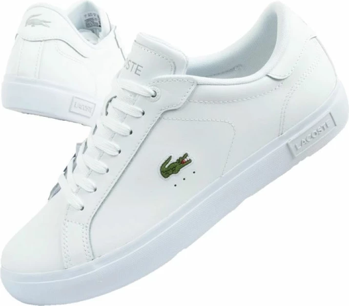 Klasika s stilom Lacoste Powertcourt, bele moške čevlje