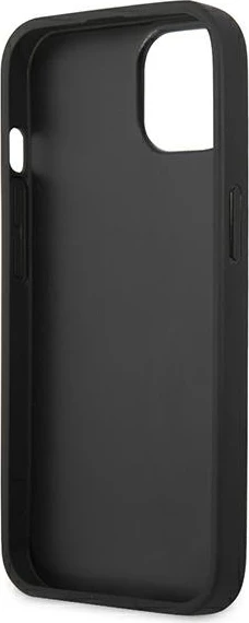 Ovitek za telefon za iPhone 13 mini, trdo ohišje, eko usnje, rožnata, Karl Lagerfeld KLHCP13SPKMP