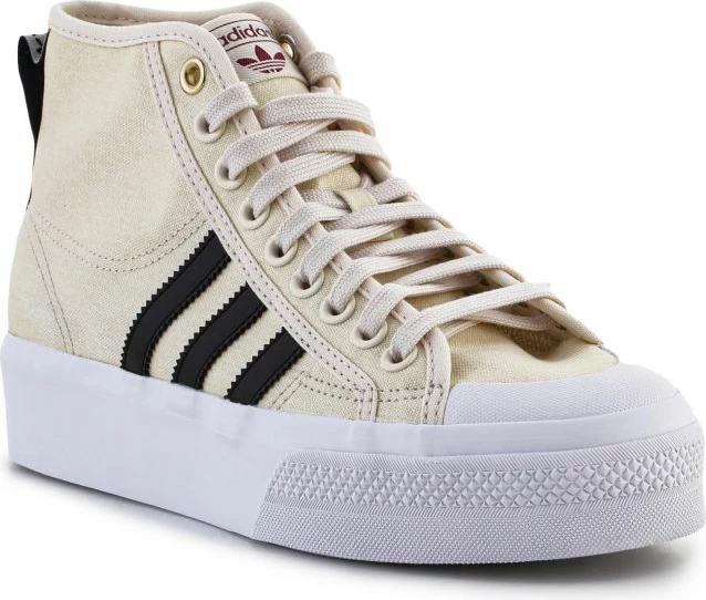Platformne superge Nizza Platform Mid za ženske, adidas ORIGINALS, H00641, krem