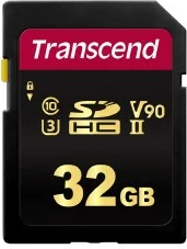 Profesionalna SD kartica Transcend 700S 32GB, Class 10, UHS-II, V90, črna