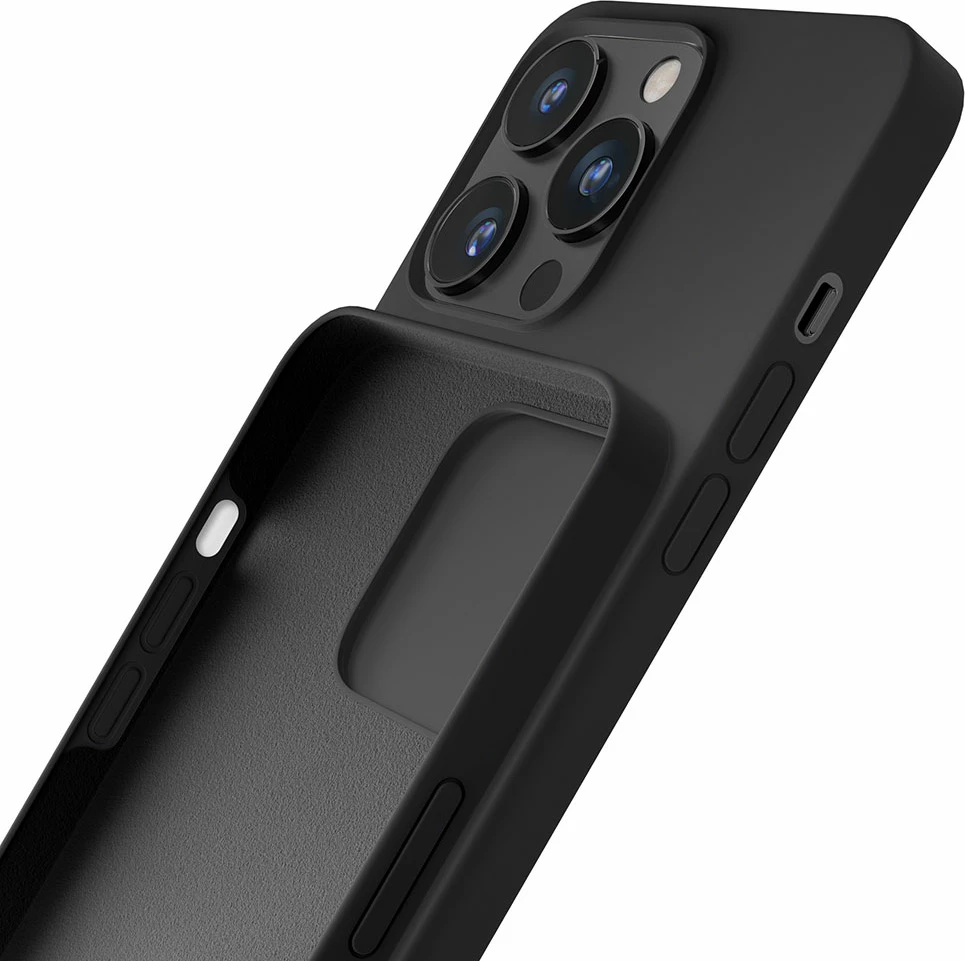 Ovitek iz silikona za iPhone 13 Pro Max, 3mk, črn